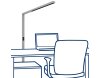 LED-Schreibtisch-Stehleuchte ROLF KERN „Clever-Pro“ mit Touch Display PIR & Tageslicht-Sensor
