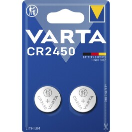 Lithium-Knopfzelle VARTA Electronics CR2450 3V 2er-Pack