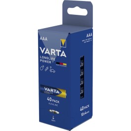 Micro-Batterie VARTA Longlife Power Alkaline Typ AAA LR03...