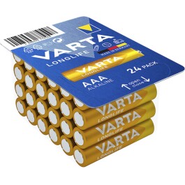 Micro-Batterie VARTA Longlife Alkaline Typ AAA LR06 1,5V...