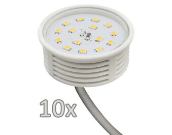 Einbauleuchten-Set McShine 10xRahmen 10x LED-Modul 5W...