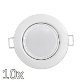 Einbauleuchten-Set McShine 10xRahmen 10xLED-Modul 7W...