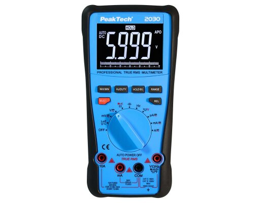 Digital Multimeter PeakTech P2030 6000 Counts 1000V True RMS LCD Anzeige