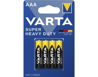 Micro-Batterie VARTA Super Heavy Duty Zink-Kohle Typ AAA...