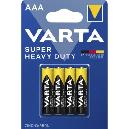 Micro-Batterie VARTA Super Heavy Duty Zink-Kohle Typ AAA...