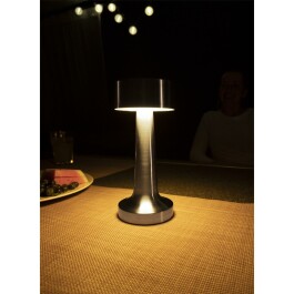 LED-Tischleuchte ROLF KERN „Lounge-1“ silber...