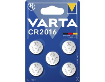 Lithium-Knopfzelle VARTA Electronics CR2016 3V 5er-Pack
