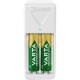 Mini Universal-Ladegerät VARTA inkl. 2x Mignon Akku Typ AA Akku NiMH 2100mAh