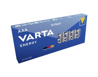 Micro-Batterie VARTA Energy Alkaline Typ AAA LR06 1,5V 10er Pack