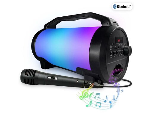 Bluetooth Lautsprecher mit Mikrofon,12000mAh Akku Mini USB AUX Tragegriff