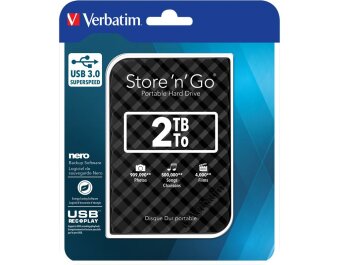 Externe Festplatte Store n Go Verbatim 2 TB Speicher USB...