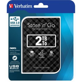 Externe Festplatte Store n Go Verbatim 2 TB Speicher USB...