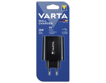 Ladeadapter VARTA Wall-Charger schwarz 2x USB-A 2x USB-C