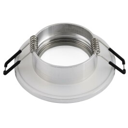 Einbaurahmen McShine W-30 rund IP44 Edelstahl gebürstet
