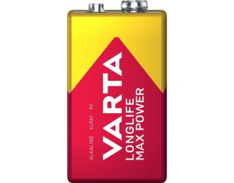 9V-Block Batterie VARTA  Longlife Max Power Alkaline...
