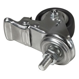 Tischrollen imstande 4er-Set silber/schwarz Tragkraft je 50kg