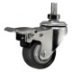 Tischrollen imstande 4er-Set silber/schwarz Tragkraft je 50kg