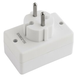 Steckdosenadapter McPower 3x Euro weiß