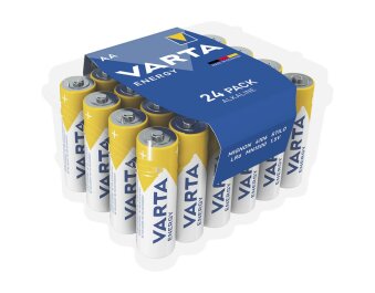 Mignon-Batterie VARTA Energy Alkaline Typ AA LR06 1,5V Energy 24er Pack
