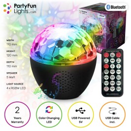 Lautsprecher mit Licht- Projektor Bluetooth Fernbedienung USB inkl. Kabel