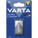 E-Block Batterie VARTA Ultra Lithium 6FR61 9V Ultra Lithium