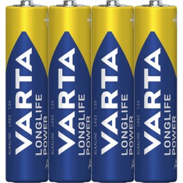 Micro-Batterie VARTA Longlife Power Alkaline Typ AAA LR03...