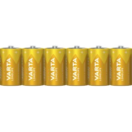 Mono-Batterie VARTA Longlife Alkaline Typ D LR20 1,5V 6er...