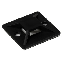 Kabelsockel McPower für Kabelbinder 30x30mm schwarz...