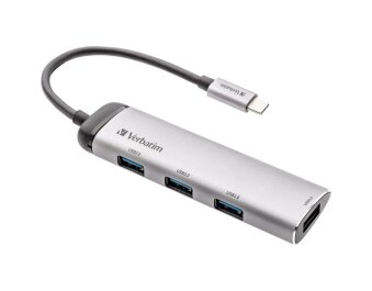 USB-C Multiport-Hub von Verbatim USB 3.2 15cm Kabel