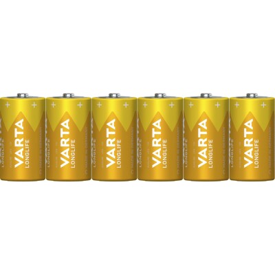 Baby-Batterie VARTA Longlife Alkaline Typ C LR14 1,5V 6er Pack