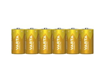 Baby-Batterie VARTA Longlife Alkaline Typ C LR14 1,5V 6er...