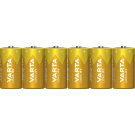 Baby-Batterie VARTA Longlife Alkaline Typ C LR14 1,5V 6er...