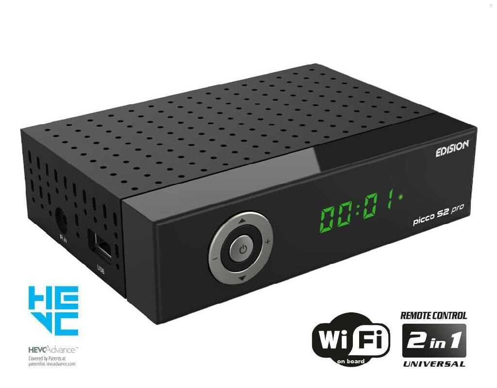 Edision picco S2 pro Full HD SAT Receiver mit WLAN schwarz günstig kau