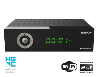 Edision picco S2 pro Full HD SAT Receiver mit WLAN schwarz