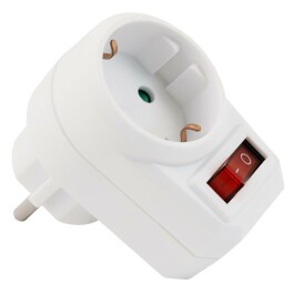 Steckdosenadapter McPower mit Schalter 230V/3500W...