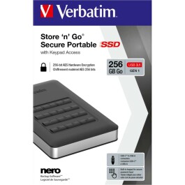 SSD 256GB Verbatim USB 3.1 A-C 4,57cm (1,8)...