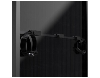 Balkonkraftwerk 800W/810W + 20m Kabel mit Schuko Stecker (Rahmen schwarz)