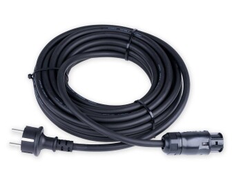 Balkonkraftwerk 800W/810W + 3m Kabel mit Schuko Stecker (Rahmen schwarz)