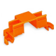 Befestigungsadapter WAGO für 4 Steckplätze Schraubmontage orange