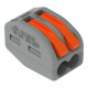 Classic-Verbindungsklemme WAGO alle Leiterarten 2 Klemmstellen max 4mm²
