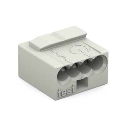 MICRO-Verbindungsdosenklemme WAGO eindrähtige Leiter Ø0,8mm 4 Klemmstellen