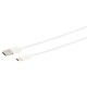 USB Lade-Sync Kabel USB-A Stecker auf USB C-Stecker 2.0 ABS weiß 2m