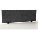 Trennwand-Set imstande 1x Akustik-Trennwand 120x40cm 1x Clip schwarz,2er-Pack