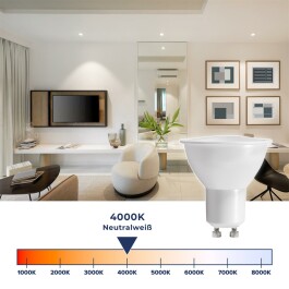 LED-Strahler McShine MS-60 GU10 6W 510lm 4000K neutralweiß