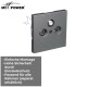 Antennendose McPower Shallow für TV Radio und Sat UP anthrazit