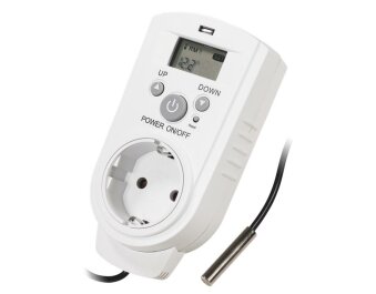 Steckdosen-Thermostat McPower TCU-540 5-30°C Display...
