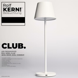 LED-Tischleuchte ROLF KERN „Club“ 38cm...
