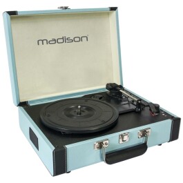 Nostalgie Schallplattenkoffer MADISON MAD-RETROCASE-BLU...