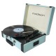Nostalgie Schallplattenkoffer MADISON MAD-RETROCASE-BLU Bluetooth USB blau