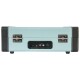 Nostalgie Schallplattenkoffer MADISON MAD-RETROCASE-BLU Bluetooth USB blau